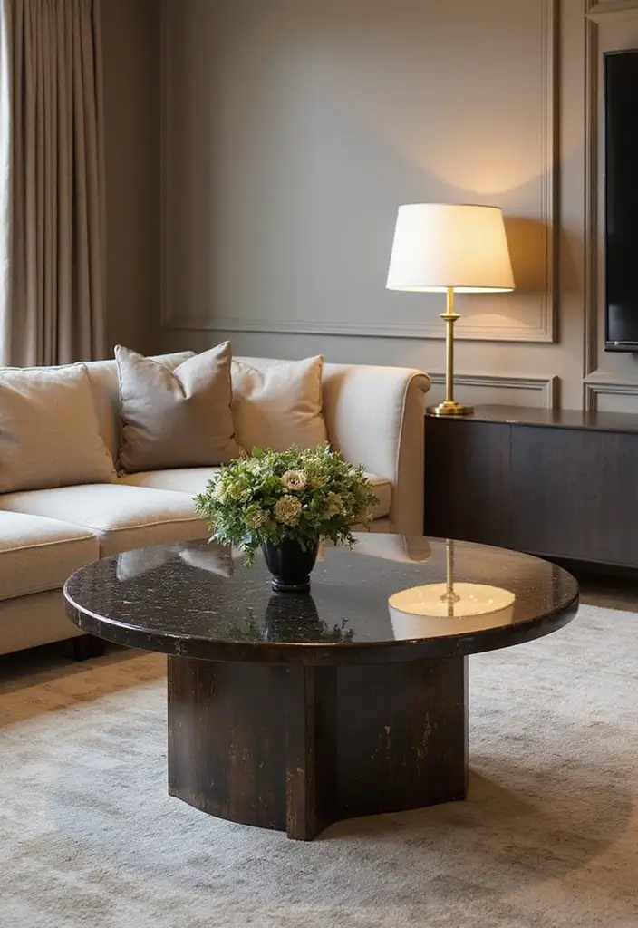 30 Luxury Living Room Decor Ideas for Elegant Homes - 28. Elegant Coffee Tables 1