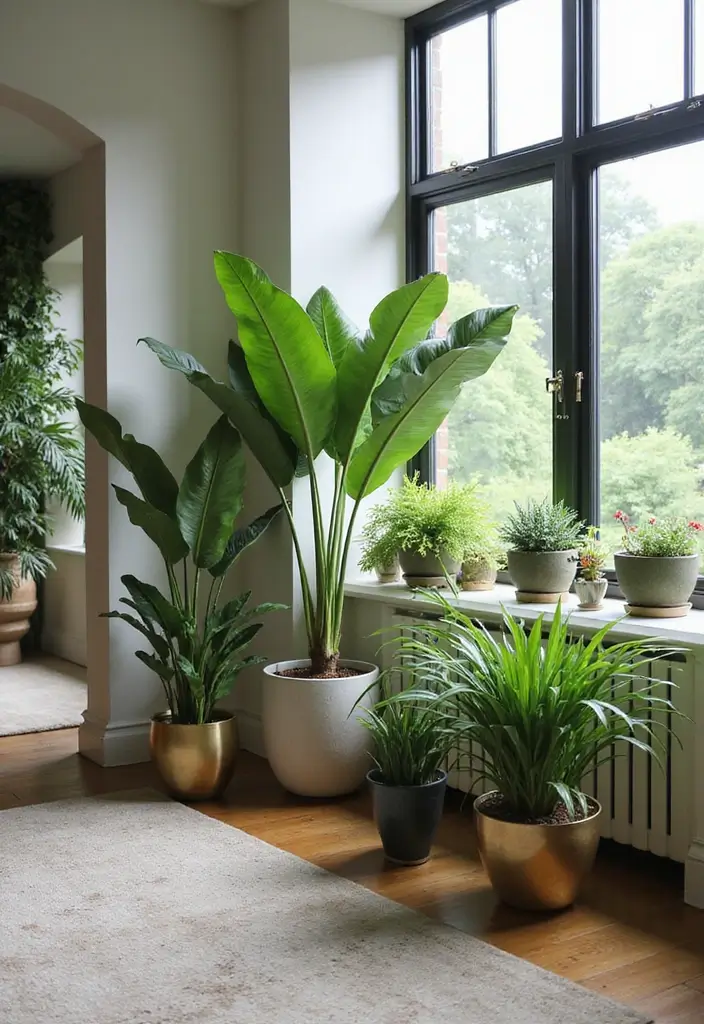 30 Luxury Living Room Decor Ideas for Elegant Homes - 5. Indoor Plants 1