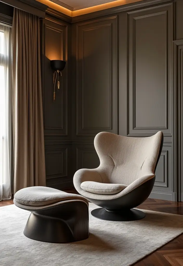 30 Luxury Living Room Decor Ideas for Elegant Homes - 9. Statement Furniture Pieces 1