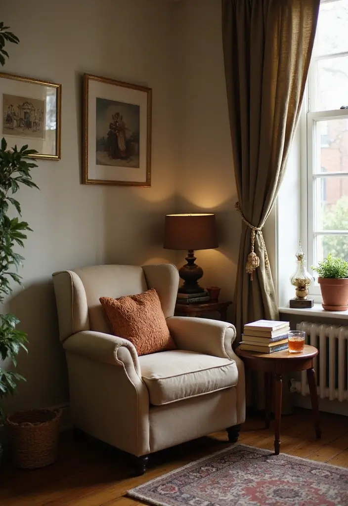 30 Mid Century Modern Living Room Decor Ideas - 22. Cozy Reading Nooks 1