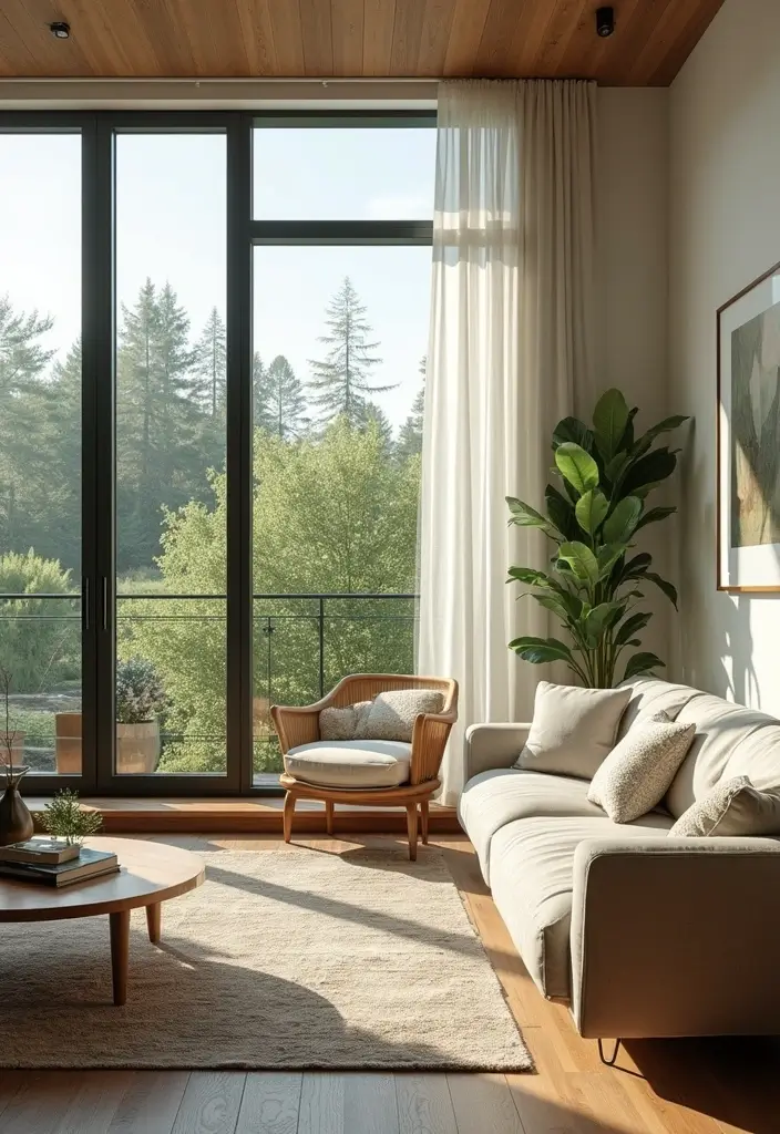 30 Natural Living Room Decor Ideas: Embrace Sustainable Bohemian Style - 29. Eco-Friendly Upgrades 1