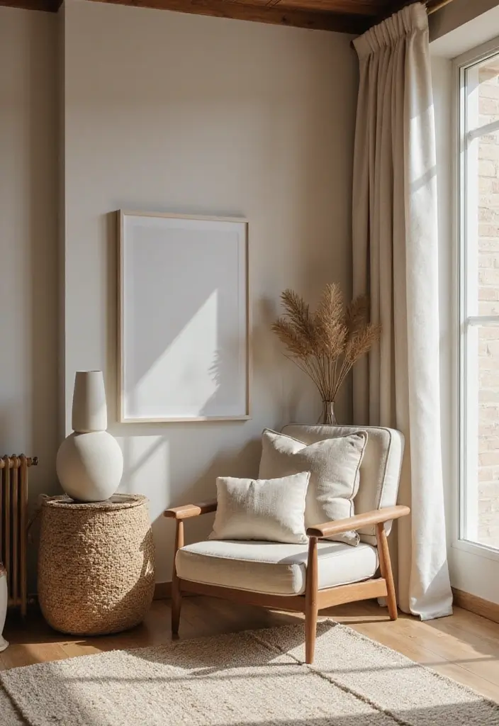 30 Natural Living Room Decor Ideas: Embrace Sustainable Bohemian Style - 30. Cozy Nooks 1