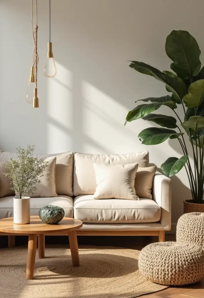 30 Natural Living Room Decor Ideas: Embrace Sustainable Bohemian Style - 7. Biodegradable Decor Items 1