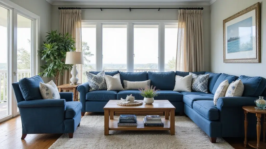 30 Navy Blue Living Room Decor Ideas