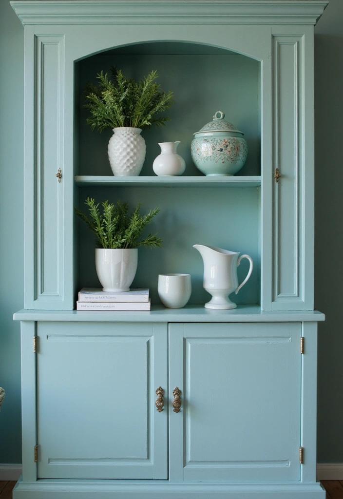 30 Rustic Living Room Cabinet Decor Ideas to Elevate Your Space - 26. Monochromatic Color Schemes 1