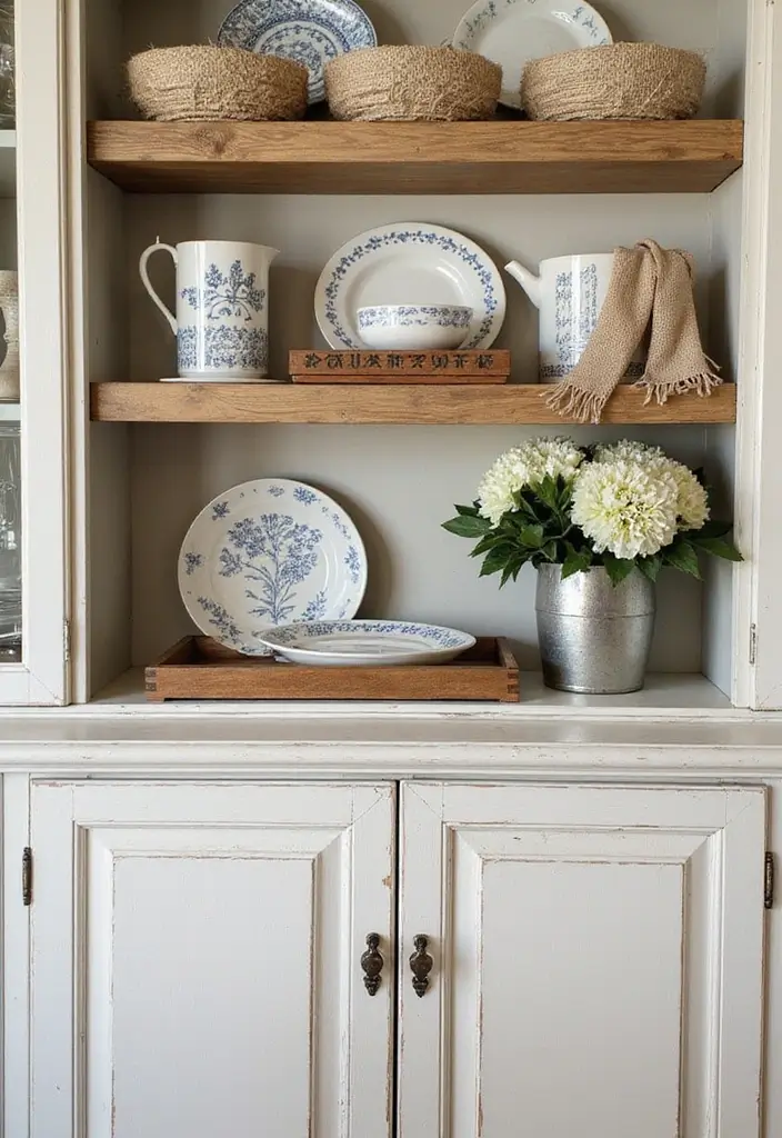 30 Rustic Living Room Cabinet Decor Ideas to Elevate Your Space - 5. Layered Textures and Patterns 1