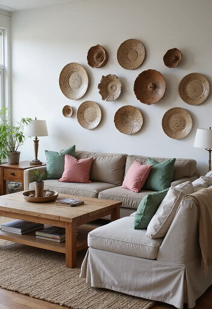 30 Spring Living Room Decor Ideas to Refresh Your Home - 12. Recycled Material Decor 1
