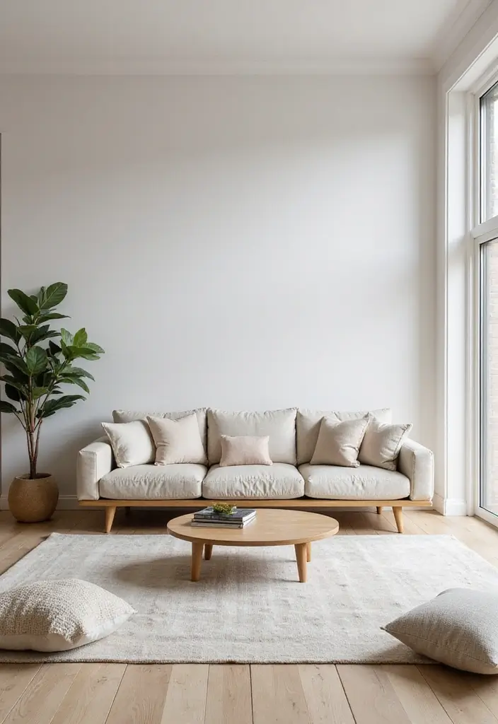 30 Spring Living Room Decor Ideas to Refresh Your Home - 19. Minimalist Decor 1