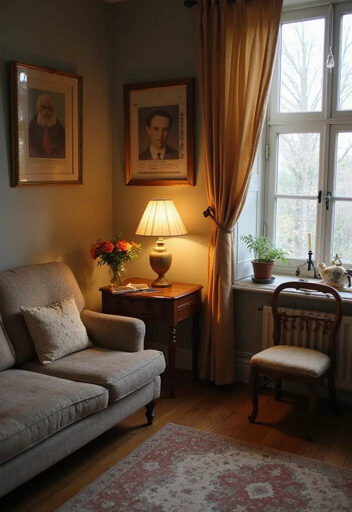 30 Summer Living Room Decor Ideas for Bright Spaces - 28. Vintage Finds 1