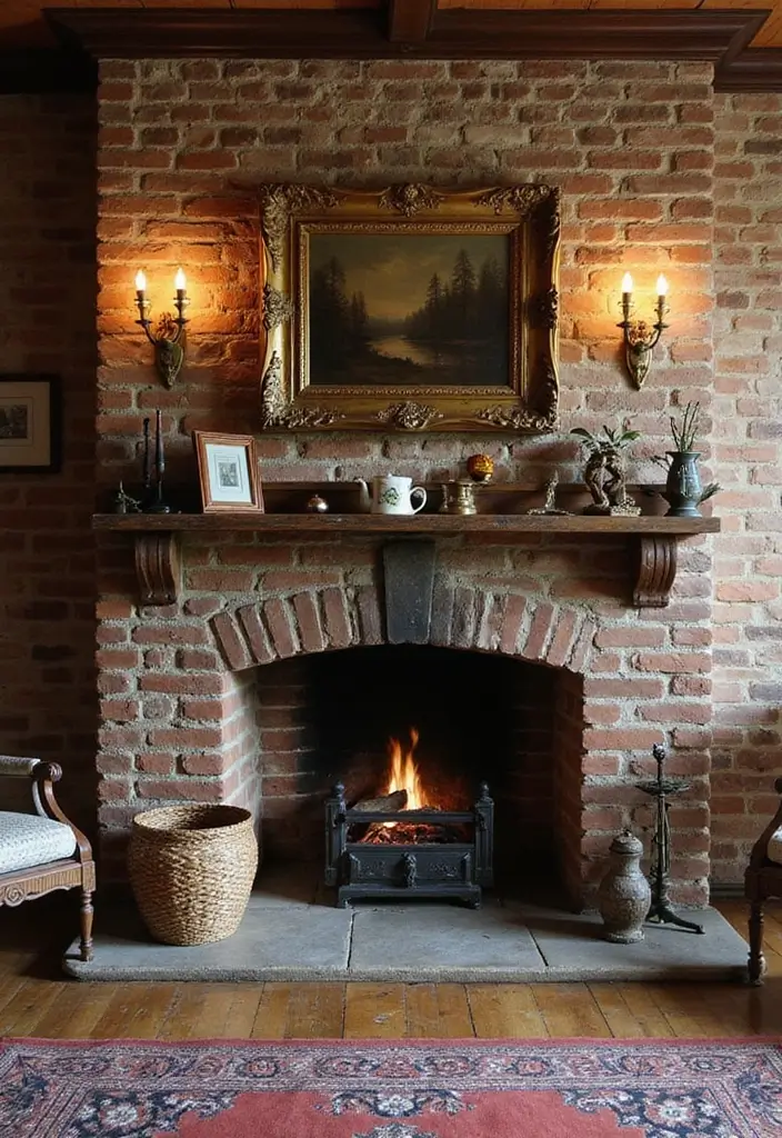 30 Vintage-Inspired Traditional Living Room Decor Ideas - 18. Traditional Fireplaces 1