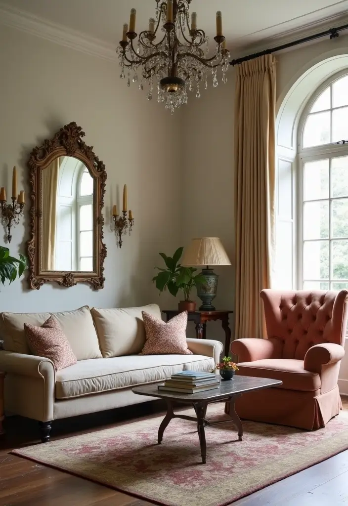 30 Vintage-Inspired Traditional Living Room Decor Ideas - 30. Timeless Decor Elements 1