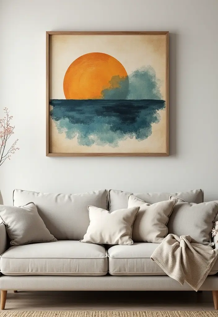 30 Wall Decor Ideas Above the Couch - 30. Custom Art Commissions 1