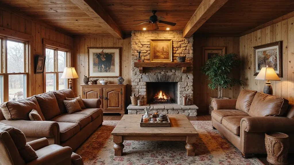 30 Western Living Room Decor Ideas with Rustic Charm