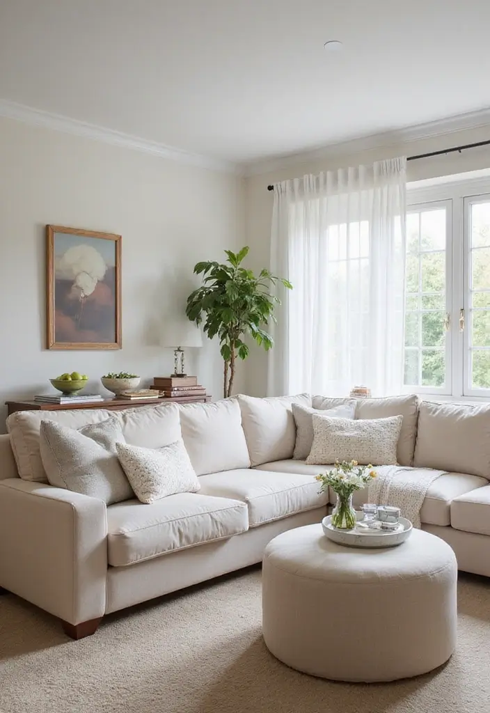 30 White Living Room Decor Ideas for a Bright Home - 18. Modular Seating 1