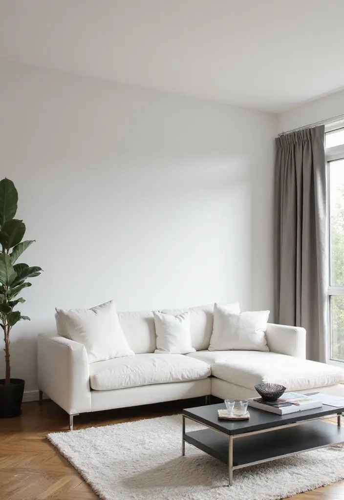 30 White Living Room Decor Ideas for a Bright Home - 2. Statement Furniture Pieces 1