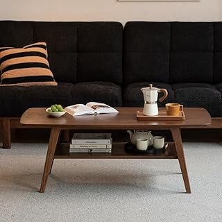 100% Solid Wood Coffee Table for Living Room, 39.37