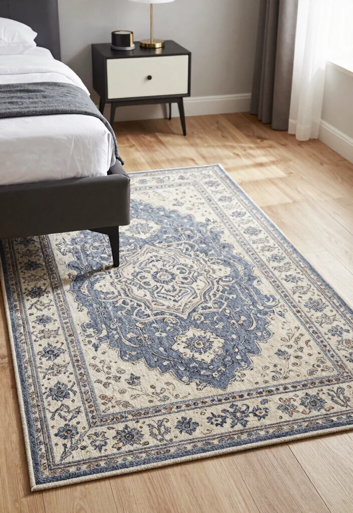 26 Mid-Century Modern Area Rugs That Work in Every Room - 16. Transitional Styles 1