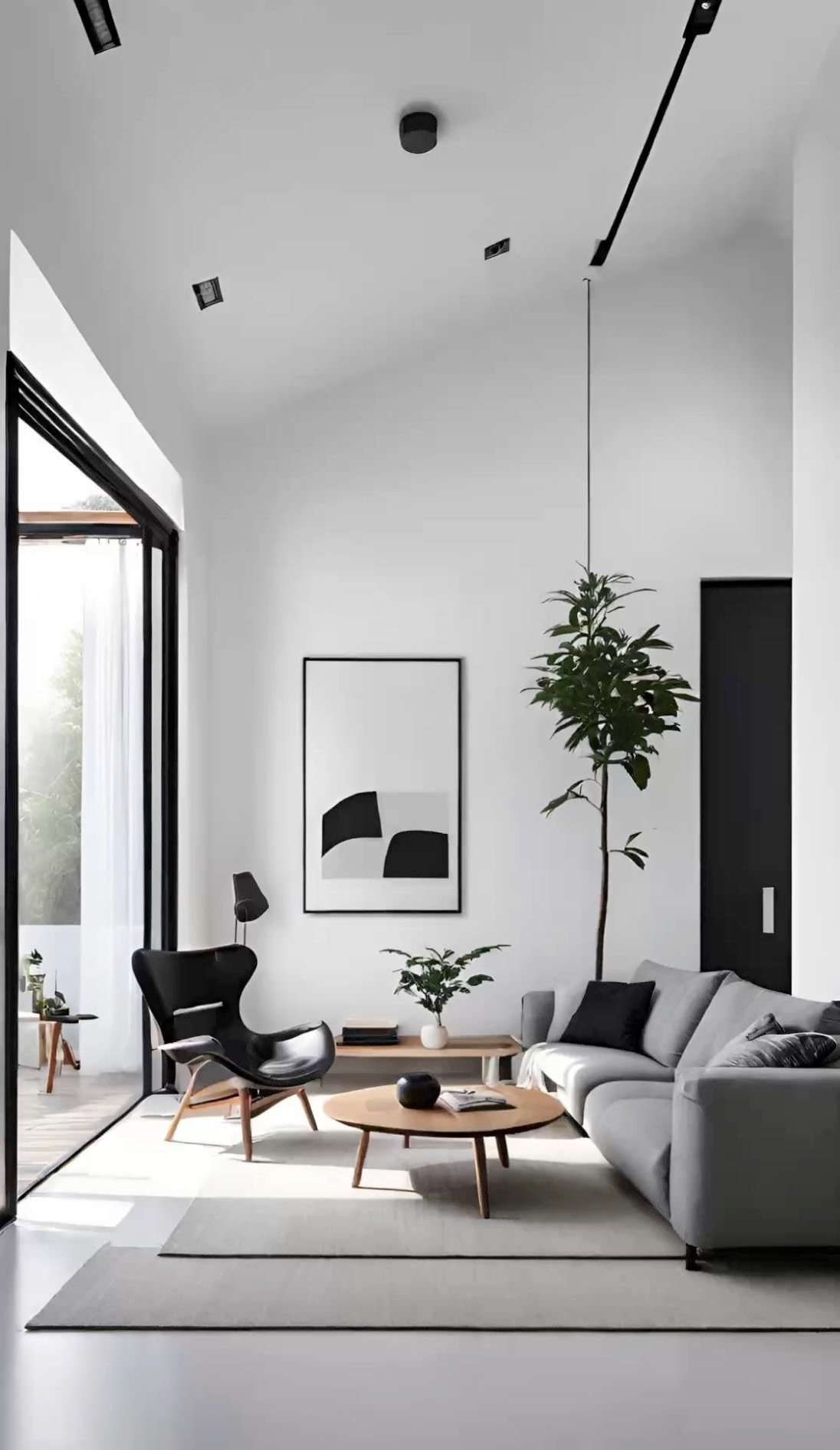 26 Mid-Century Modern Area Rugs That Work in Every Room - 5. Monochrome Magic 1