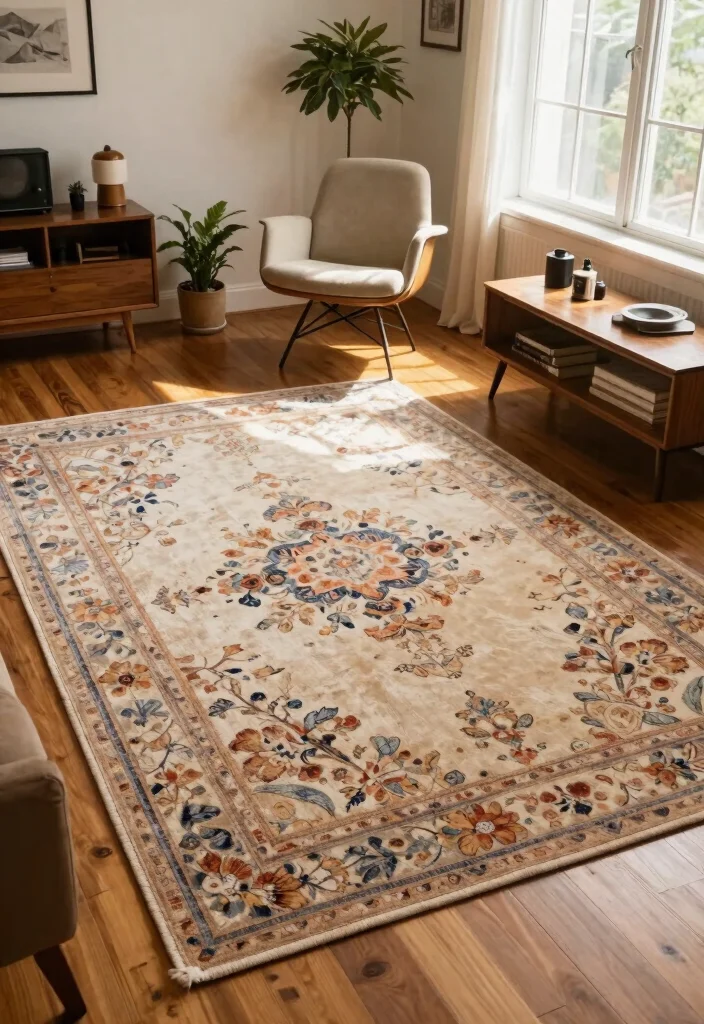 26 Mid-Century Modern Area Rugs That Work in Every Room - 8. Vintage-Inspired Designs 1