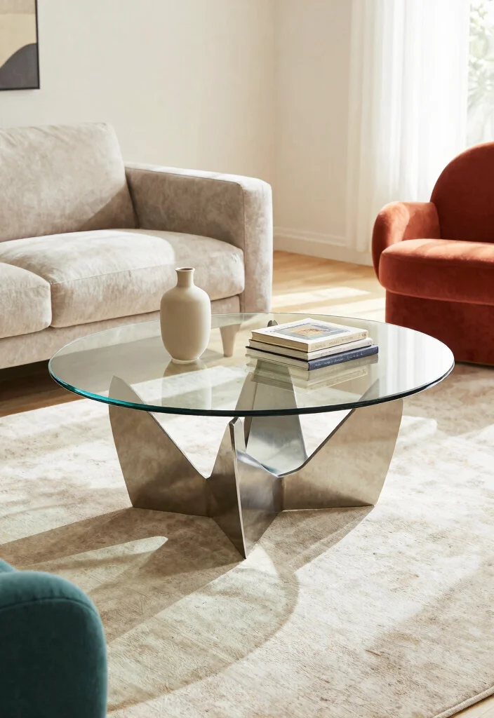 29 Modern Coffee Tables for a Sleek Living Room - 15. The Artistic Geometric Table 1