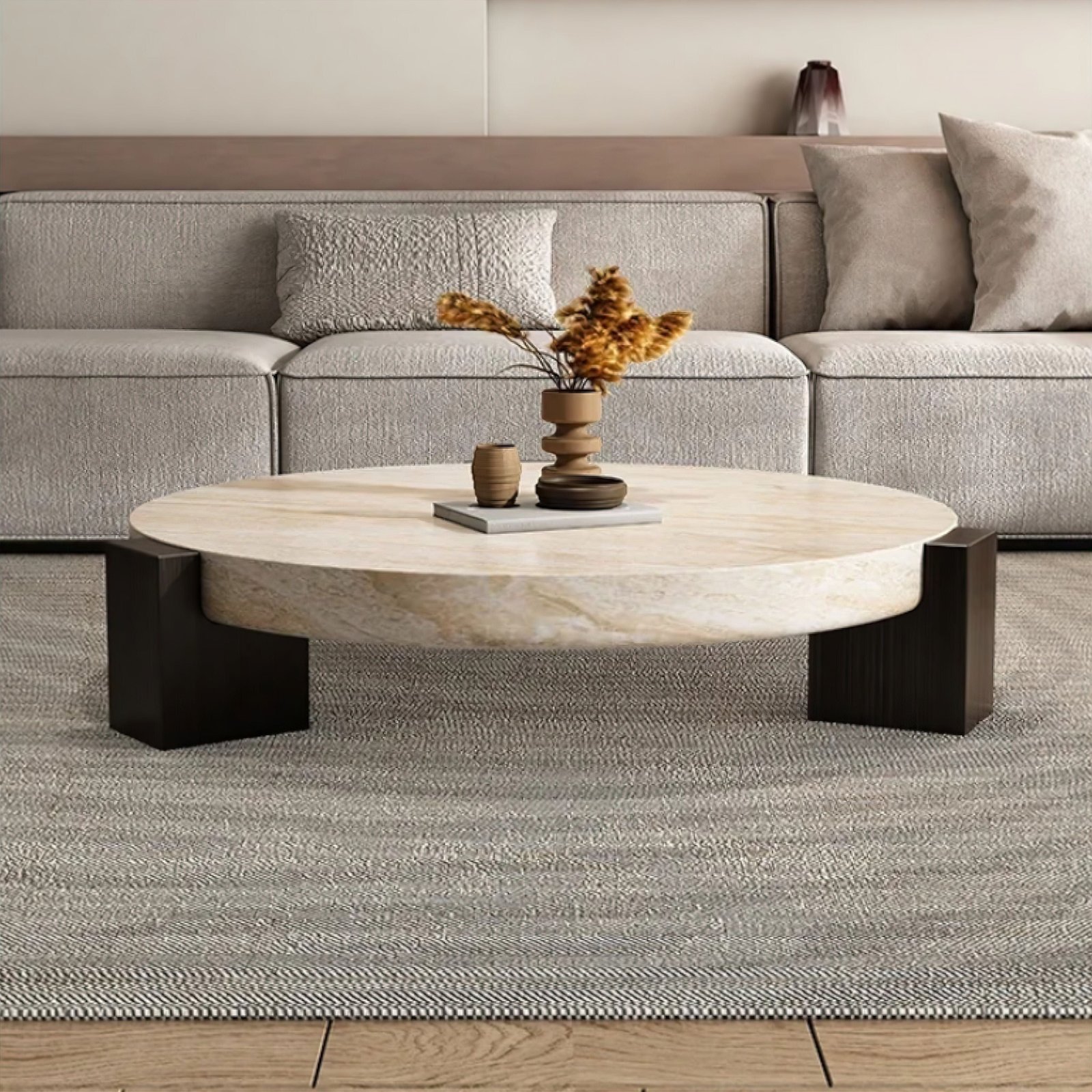 29 Modern Coffee Tables for a Sleek Living Room - 19. The Elegant Marble Table 1