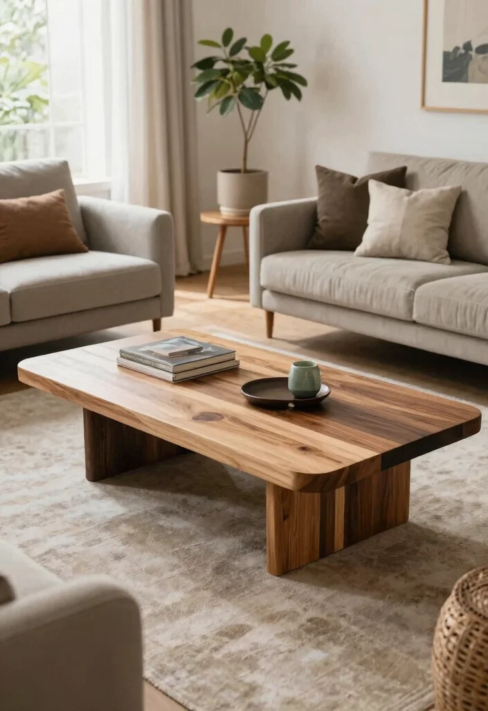 29 Modern Coffee Tables for a Sleek Living Room - 29. The Custom Built Coffee Table 1