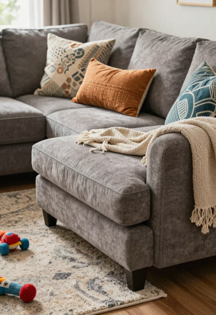 30 Air Bnb Ideas Decor Living Room Tips for a Cozy Guest Ready Space - 1. Choose Durable Fabrics 1