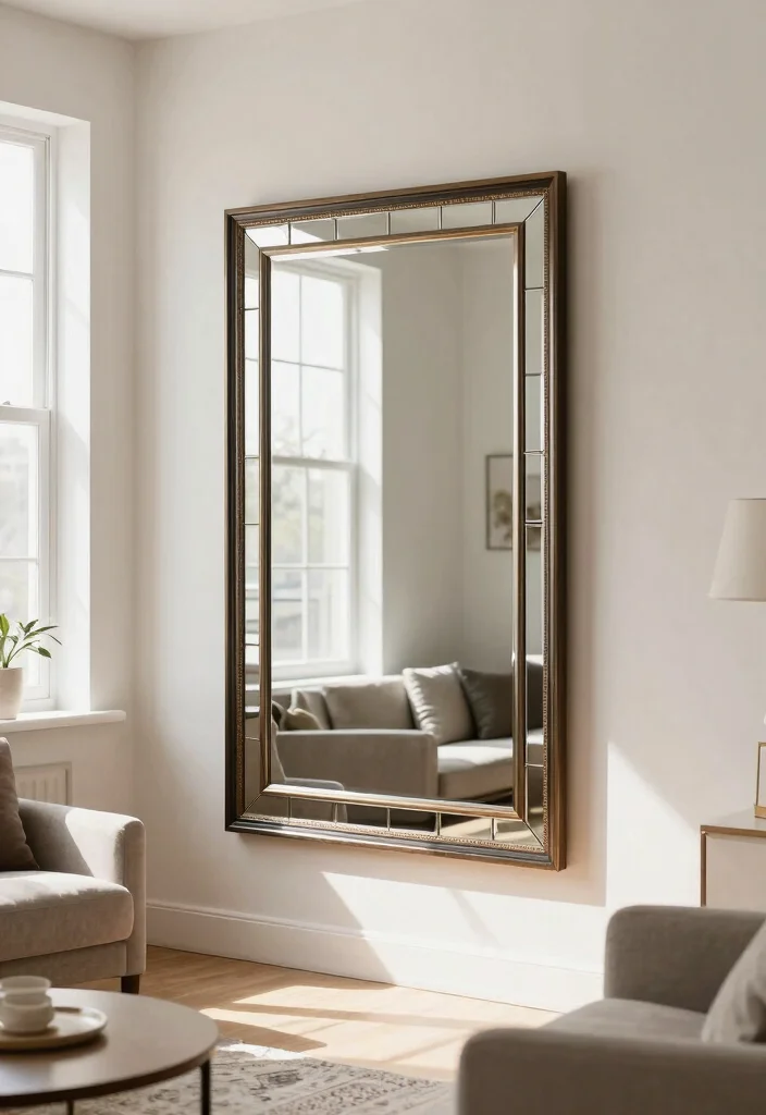 30 Air Bnb Ideas Decor Living Room Tips for a Cozy Guest Ready Space - 13. Use Mirrors for Space Enhancement 1