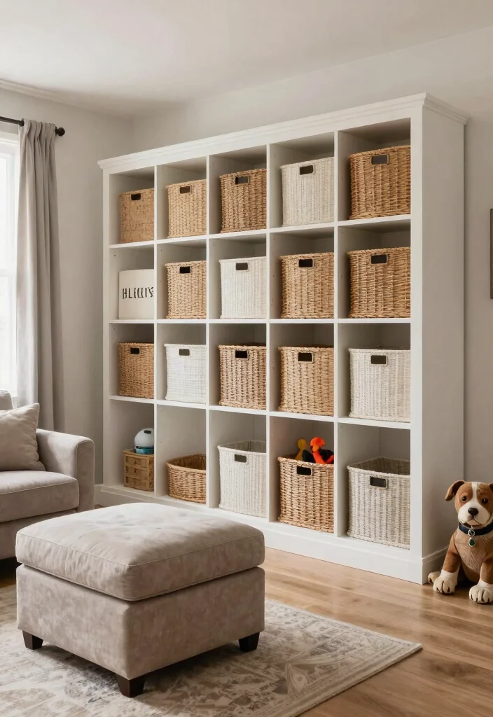 30 Air Bnb Ideas Decor Living Room Tips for a Cozy Guest Ready Space - 14. Provide Ample Storage Solutions 1