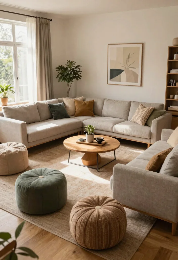 30 Air Bnb Ideas Decor Living Room Tips for a Cozy Guest Ready Space - 26. Offer Flexible Seating Arrangements 1