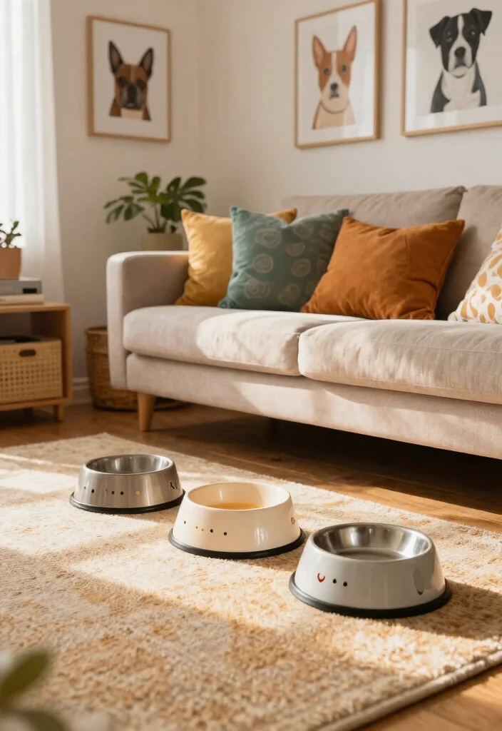 30 Air Bnb Ideas Decor Living Room Tips for a Cozy Guest Ready Space - 3. Incorporate Pet-Friendly Decor 1