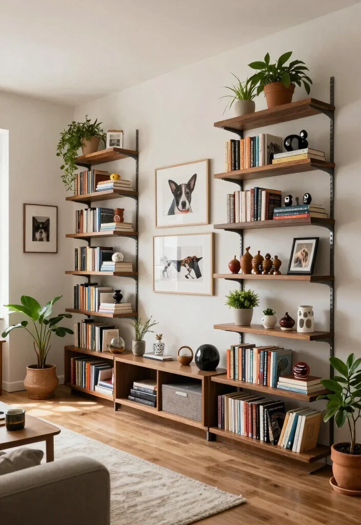 30 Air Bnb Ideas Decor Living Room Tips for a Cozy Guest Ready Space - 9. Make Use of Vertical Space 1