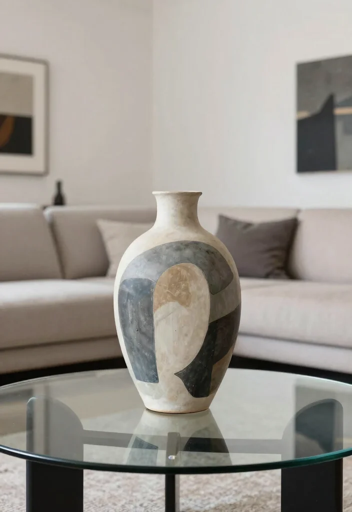30 Big Vases Decor Living Room Ideas for Elegant Statement Style - 10. Artistic Sculptural Vases 1