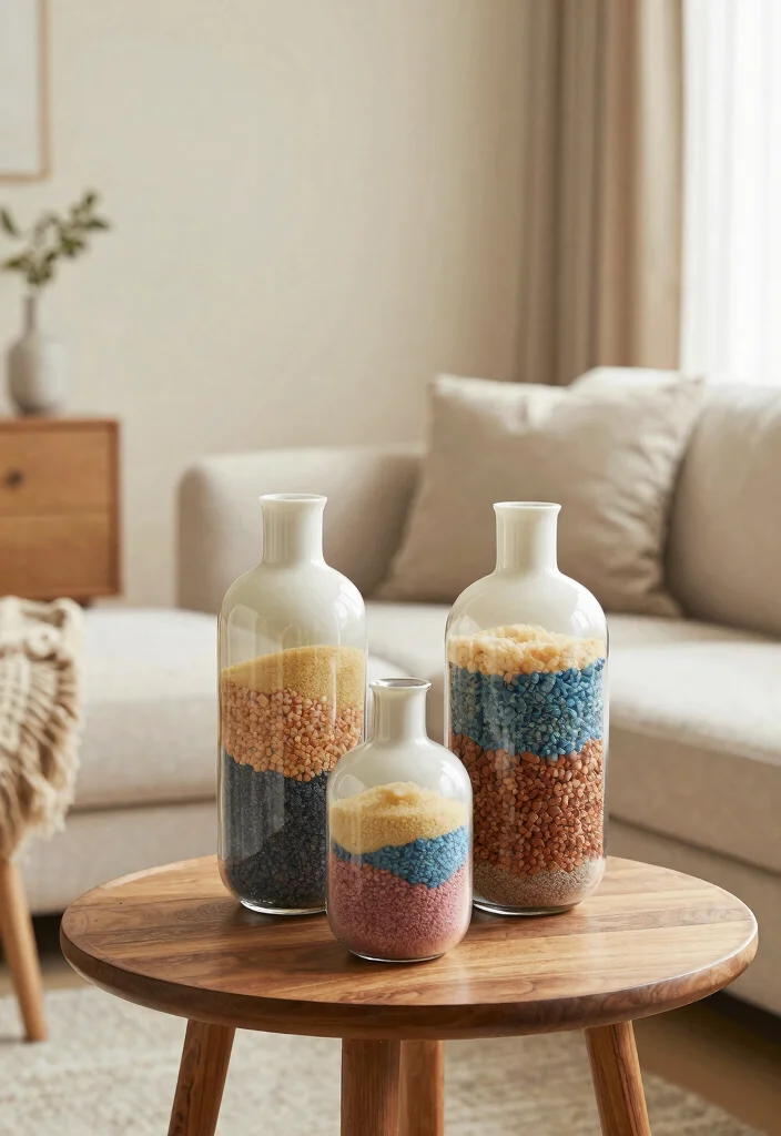 30 Big Vases Decor Living Room Ideas for Elegant Statement Style - 25. Elegant Filler Vases 1