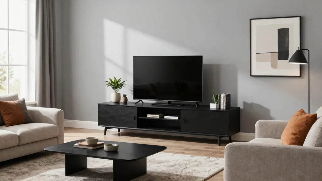 30 Black TV Stand Living Room Decor Ideas for a Sleek Modern Space