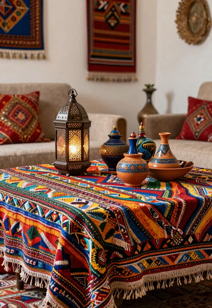 30 Centre Table Decor Living Room Ideas for a Beautiful Styled Setup - 15. Global Inspirations 1