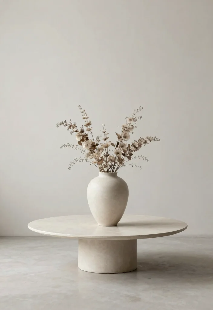 30 Centre Table Decor Living Room Ideas for a Beautiful Styled Setup - 18. Simple Minimalist Touches 1