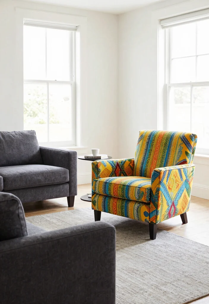 30 Charcoal Grey Couch Living Room Decor Ideas for a Cozy Modern Home - 3. Accent Chairs for Extra Flair 1