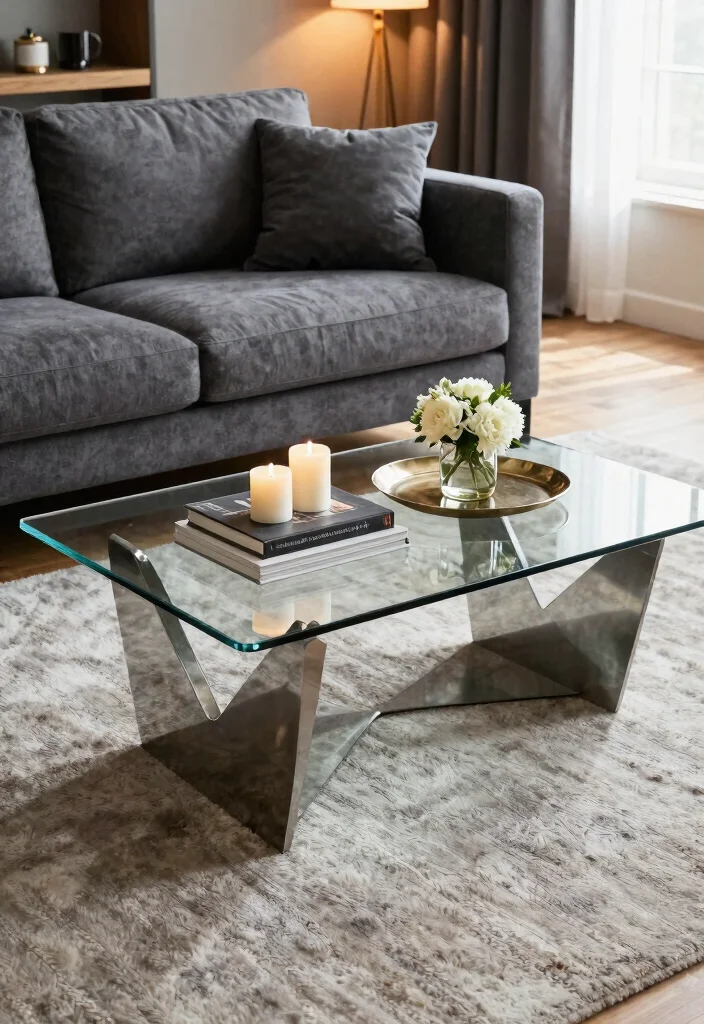 30 Charcoal Grey Couch Living Room Decor Ideas for a Cozy Modern Home - 4. Stylish Coffee Tables 1