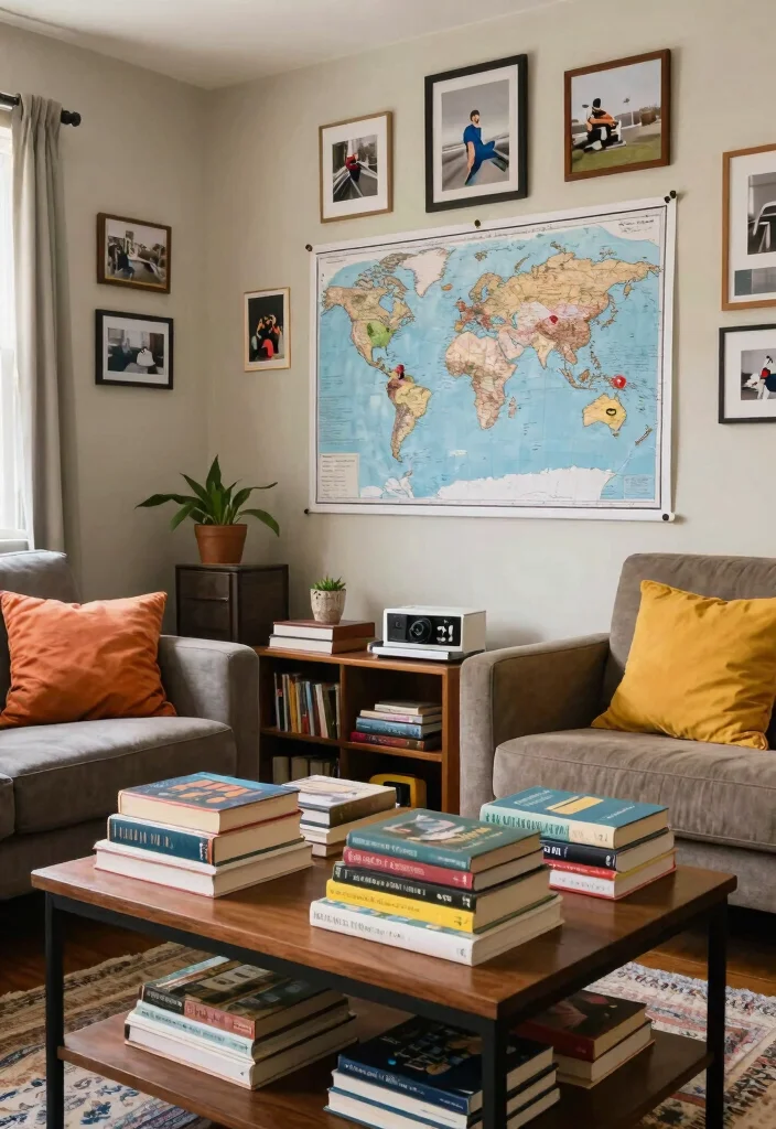 30 College Living Room Decor Ideas for a Cute Budget Friendly Space - 12. Personal Touches 1