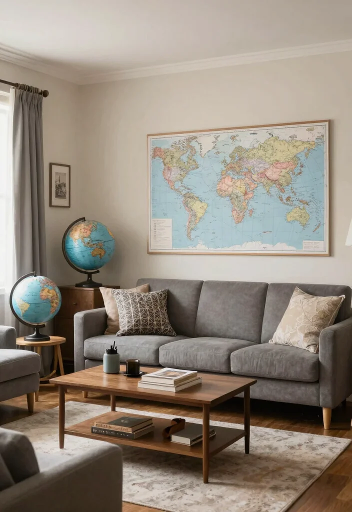30 College Living Room Decor Ideas for a Cute Budget Friendly Space - 29. Fun Themed Decor 1