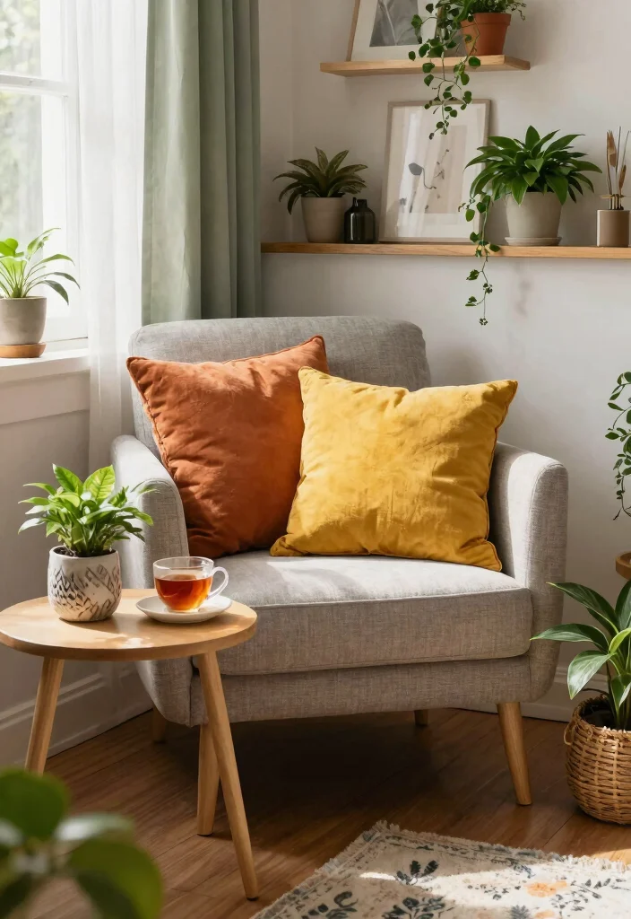 30 Colourful Living Room Decor Ideas for a Fun Modern Space - 16. Cozy Nooks 1