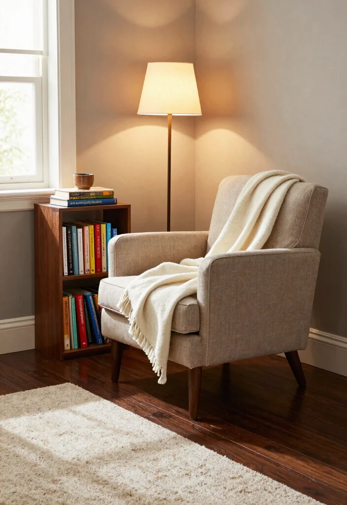 30 Dark Wood Floors Living Room Decor Ideas for a Warm Stylish Home - 14. Cozy Nooks 1