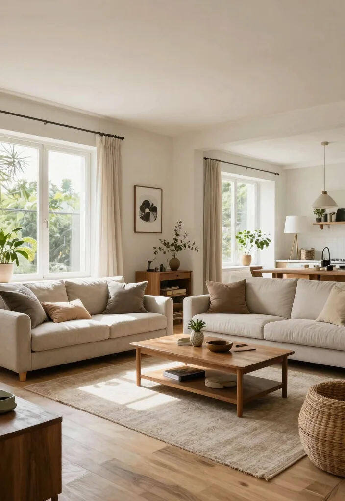 30 Dream House Decor Living Room Ideas for a Luxury Cozy Space - 30. Open Floor Concept 1