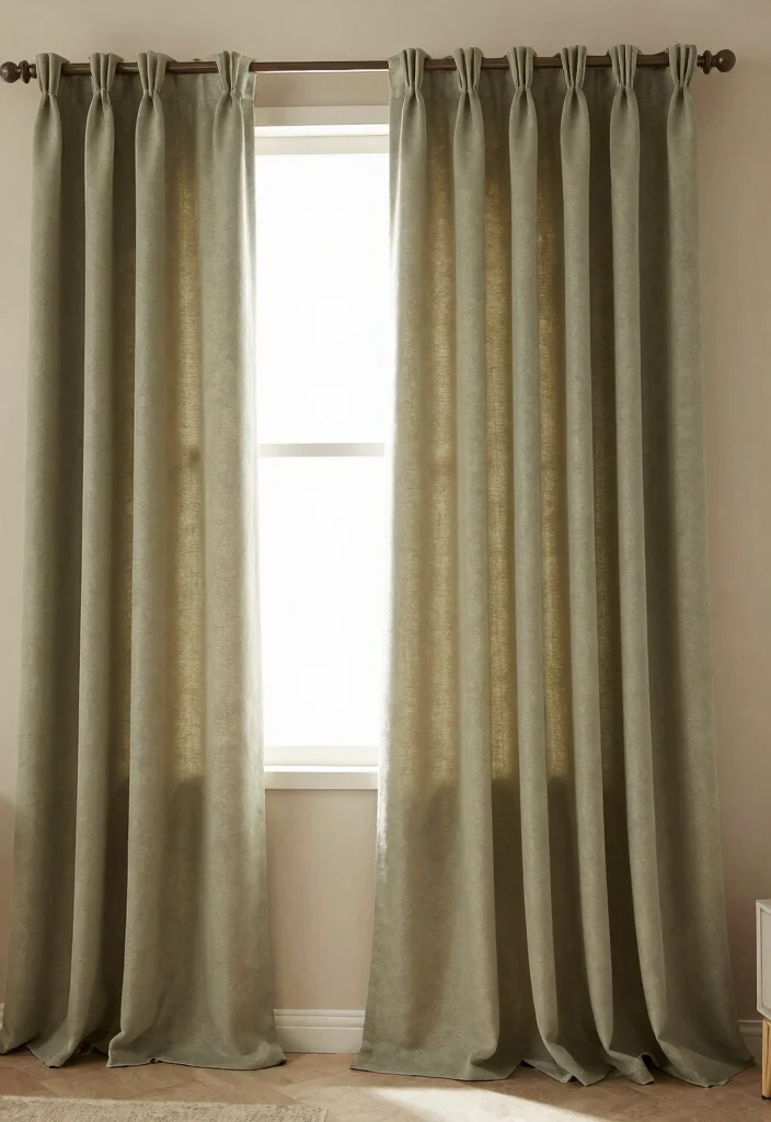 30 Earth Tone Living Room Decor Cozy Ideas for a Warm Natural Home - 11. Soft, Earthy Color Curtains 1