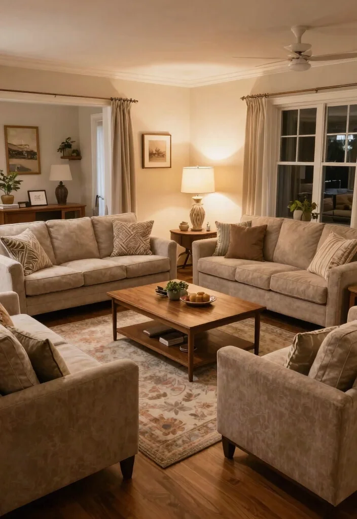 30 Earth Tone Living Room Decor Cozy Ideas for a Warm Natural Home - 18. Cozy, Functional Layouts 1