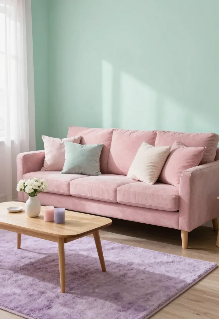 30 Girly Apartment Decor Living Room Ideas for a Chic Pretty Space - 1. Dreamy Pastel Palettes 1