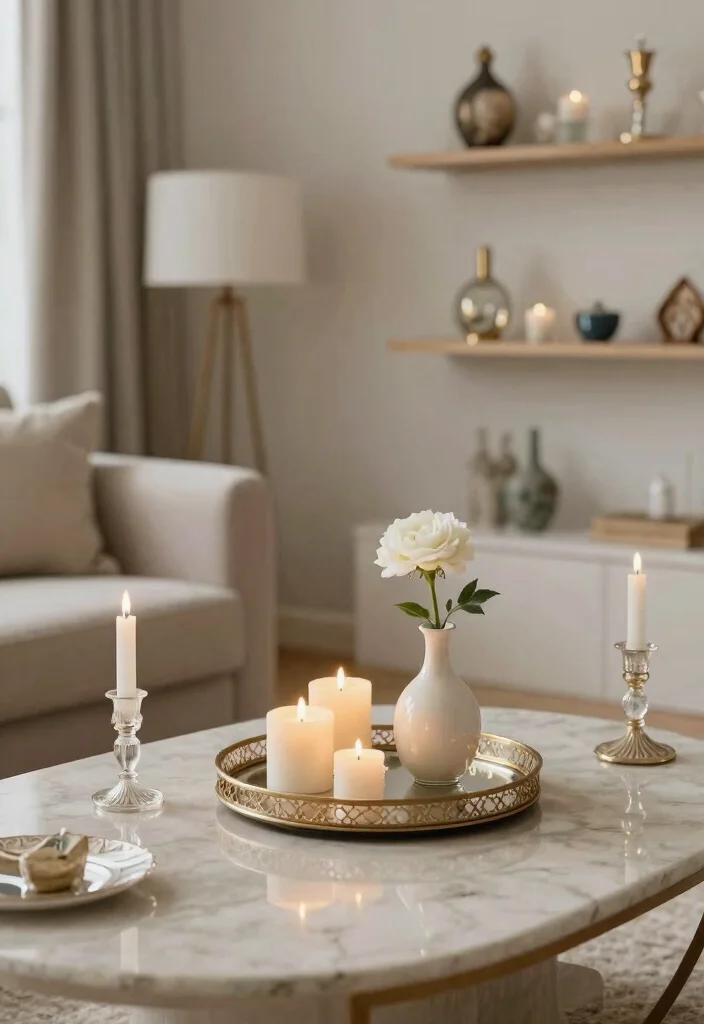 30 Girly Apartment Decor Living Room Ideas for a Chic Pretty Space - 17. Dainty Accessories 1