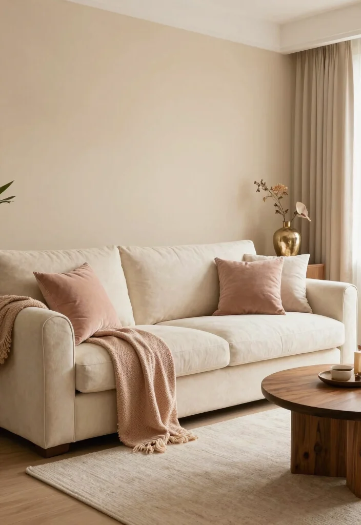 30 Girly Apartment Decor Living Room Ideas for a Chic Pretty Space - 22. Warm Color Schemes 1