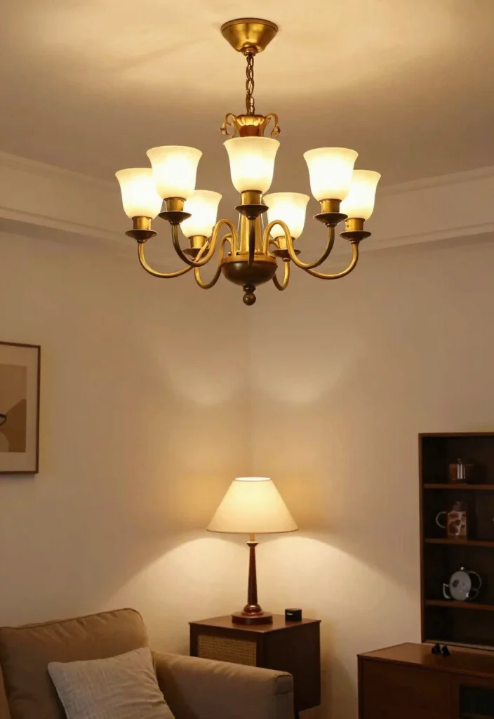 30 Girly Apartment Decor Living Room Ideas for a Chic Pretty Space - 28. Vintage-Inspired Lighting Fixtures 1